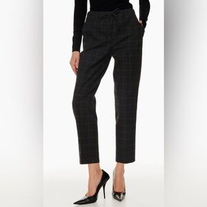Black Grid Women's Dress Pants